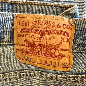 Levi's Mens 501 W33 L30